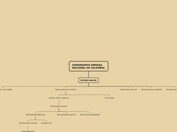 COMANDANTE ARMADA NACIONAL DE COLOMBIA - Mapa Mental