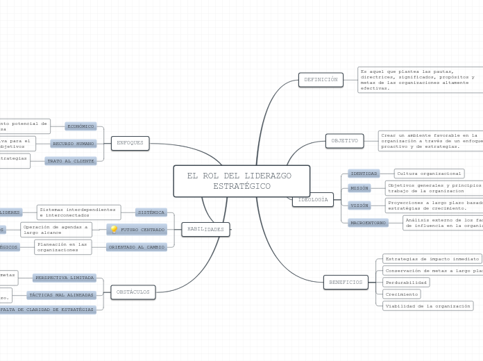 EL ROL DEL LIDERAZGO ESTRATÉGICO