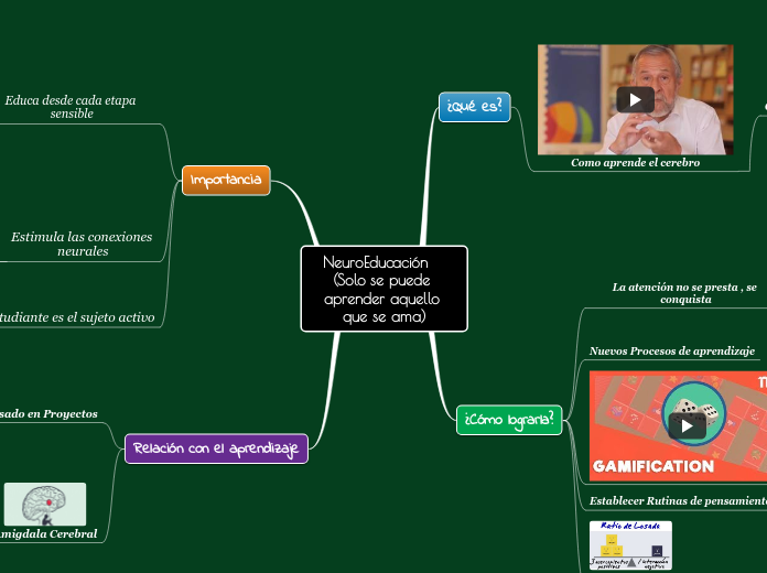 NeuroEducación   (Solo se puede aprender aquello que se ama)