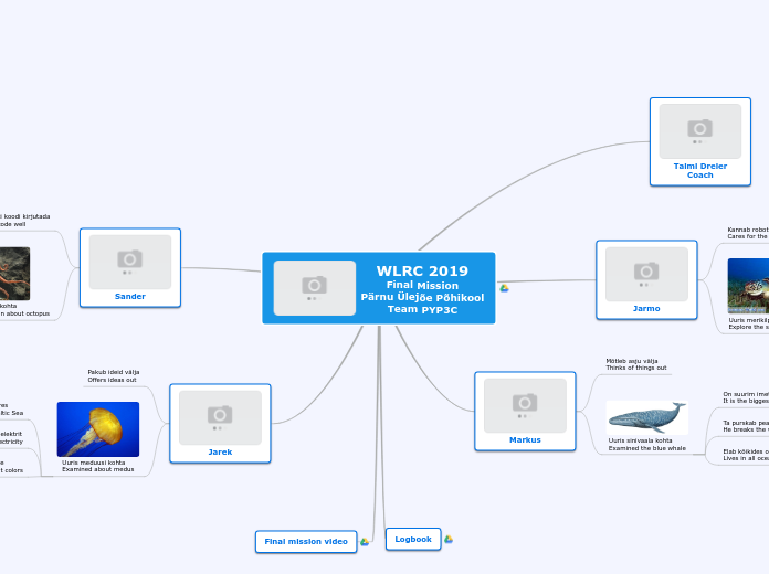 WLRC 2019
Final Mission
Pärnu Ülejõe Põhik...- Mind Map