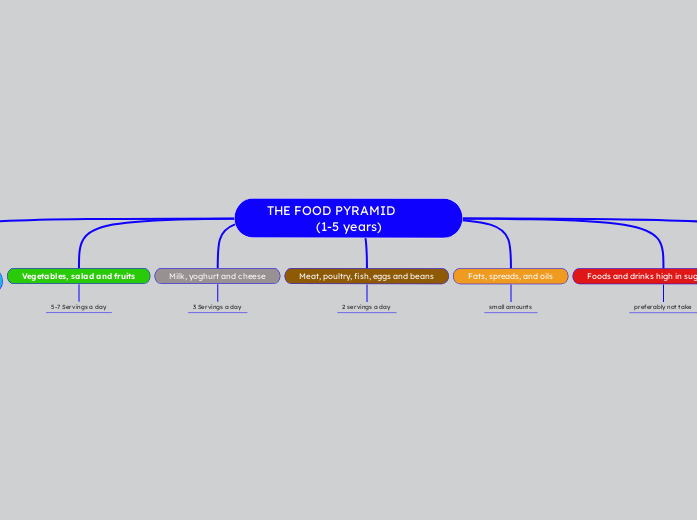 THE FOOD PYRAMID          (1-5 years)