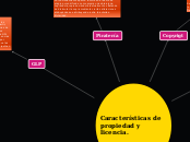 Características de propiedad y licencia...- Mapa Mental