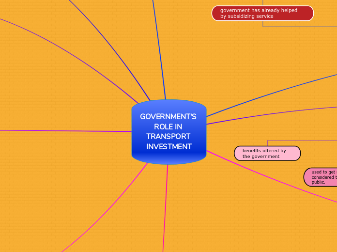 GOVERNMENT'S ROLE IN TRANSPORT INVESTMENT