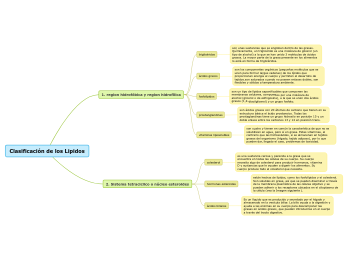 Clasificación de los Lipidos