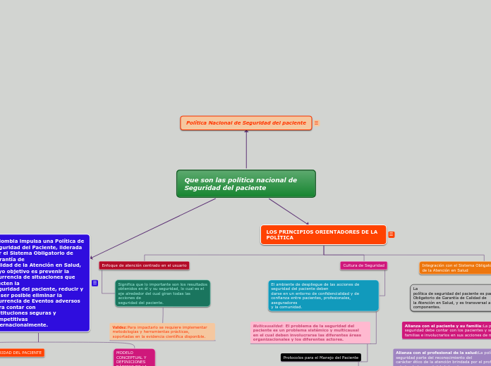 Que son las política nacional de Seguridad del paciente