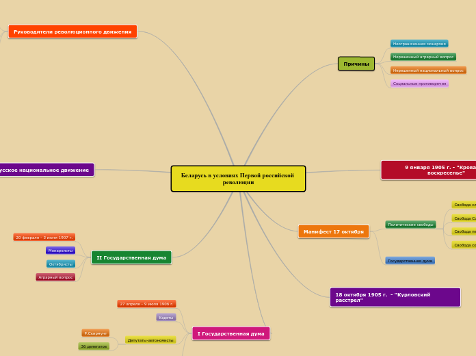 Беларусь в условиях первой российской революции
