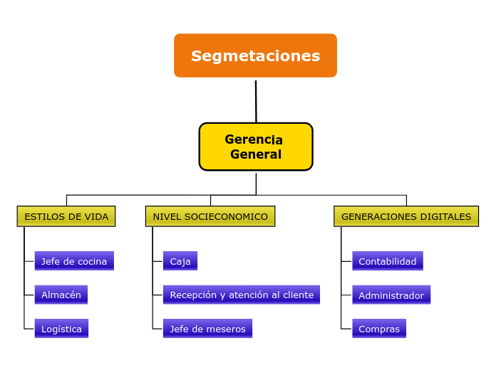 Segmetaciones - Mapa Mental