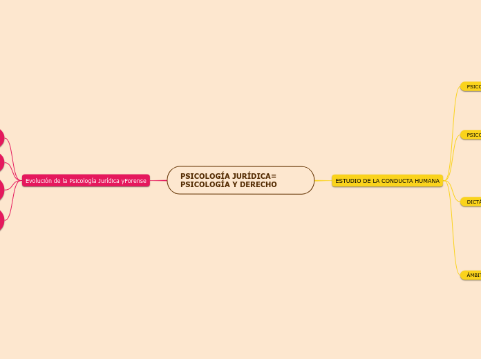 PSICOLOGÍA JURÍDICA= PSICOLOGÍA Y DEREC...- Mapa Mental