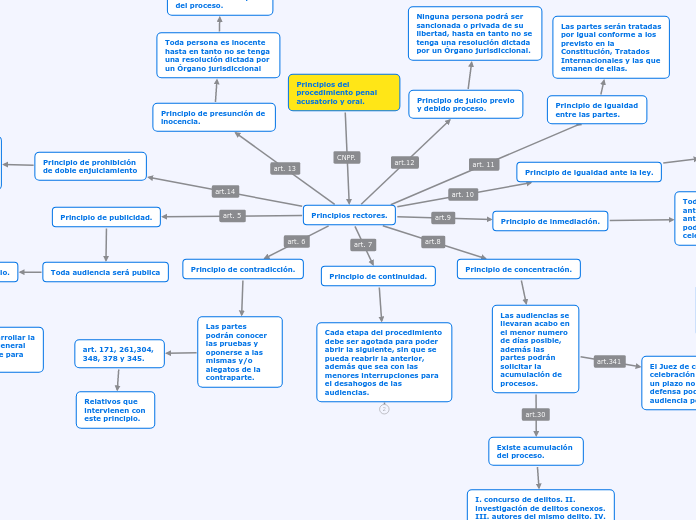 Principios del procedimiento penal acus...- Mapa Mental