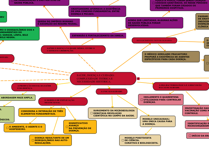 SAÚDE, DOENÇA E CUIDADO:
COMPLEXIDADE T...- Mapa Mental