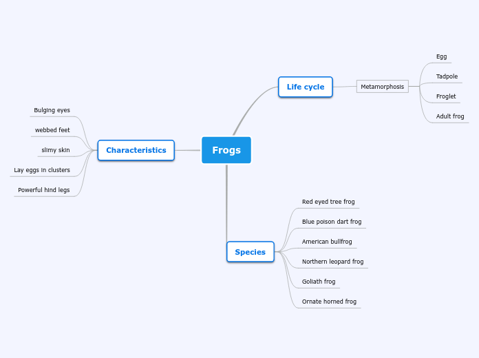 Frogs - Mind Map