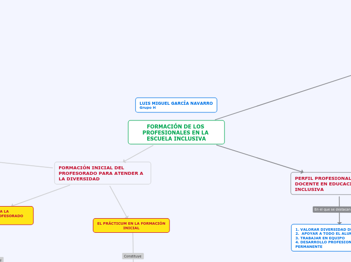 FORMACIÓN DE LOS PROFESIONALES EN LA ESCUELA INCLUSIVA