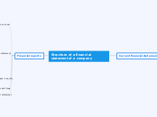 Structure of a financial statement of a company