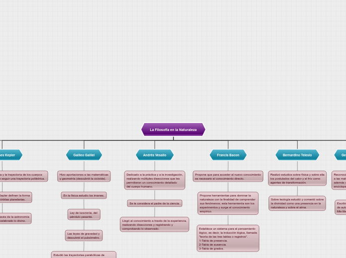 La Filosofía en la Naturaleza - Mapa Mental