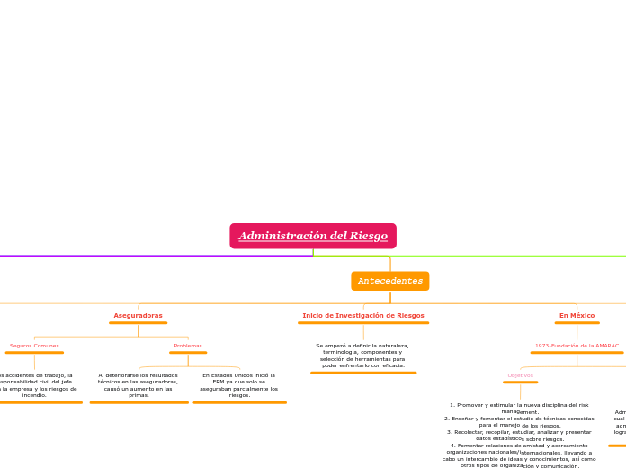 Administración del Riesgo - Mapa Mental