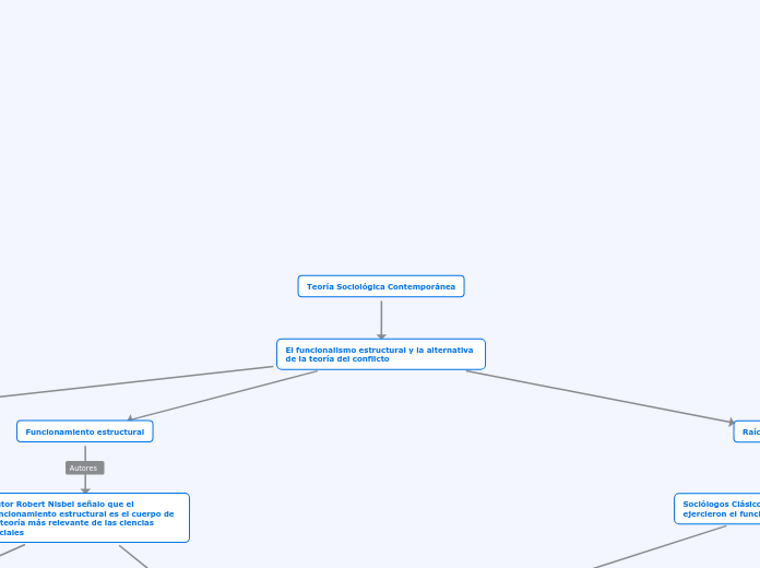Teoría Sociológica Contemporánea - Mapa Mental