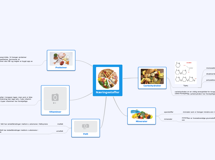 Næringsstoffer - Tankekart
