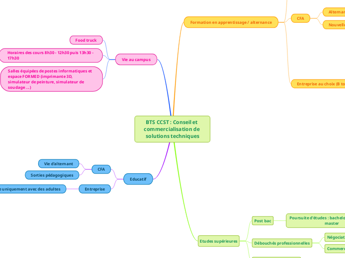 BTS CCST : Conseil et commercialisation de solutions techniques