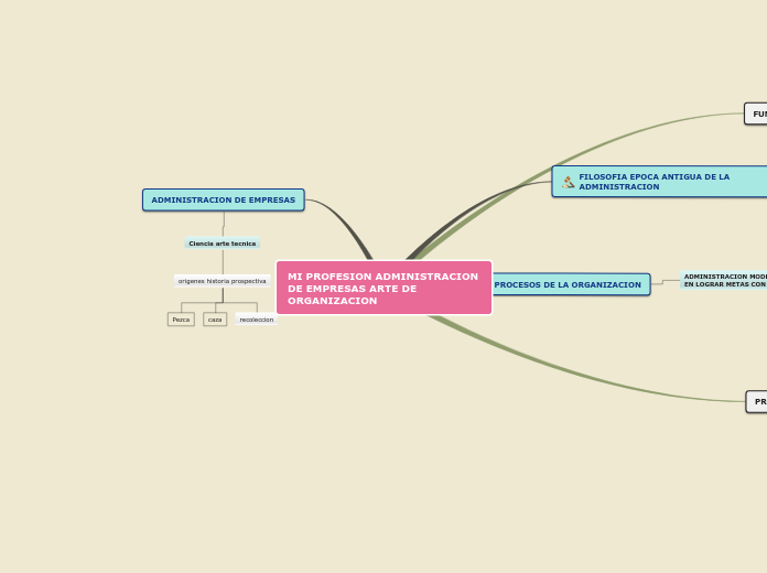 MI PROFESION ADMINISTRACION DE EMPRESAS...- Mapa Mental