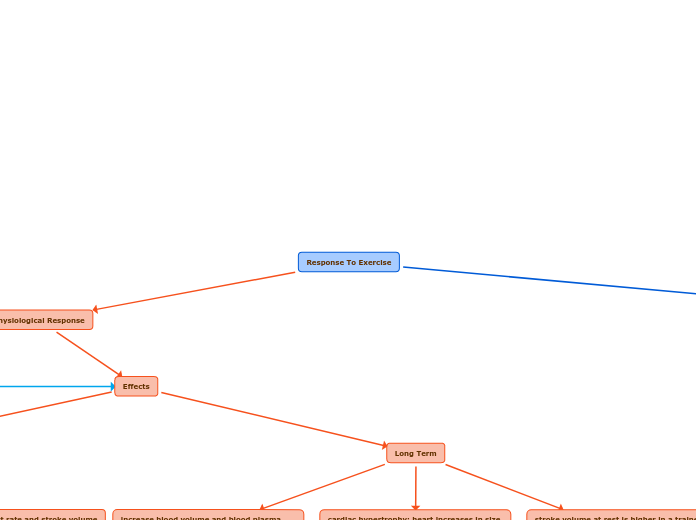 Response To Exercise - Mind Map