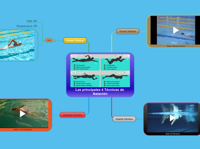 Las principales 4 Técnicas de Natación