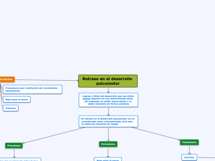 Retraso en el desarrollo psicomotor - Mapa Mental