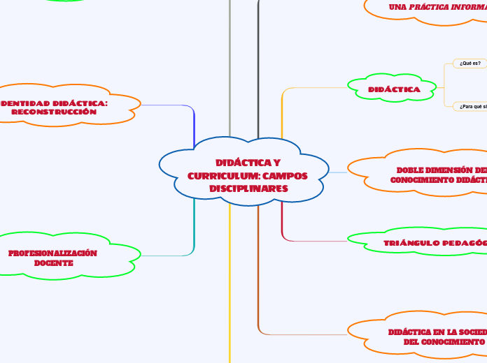 DIDÁCTICA Y CURRICULUM: CAMPOS DISCIPLINARES