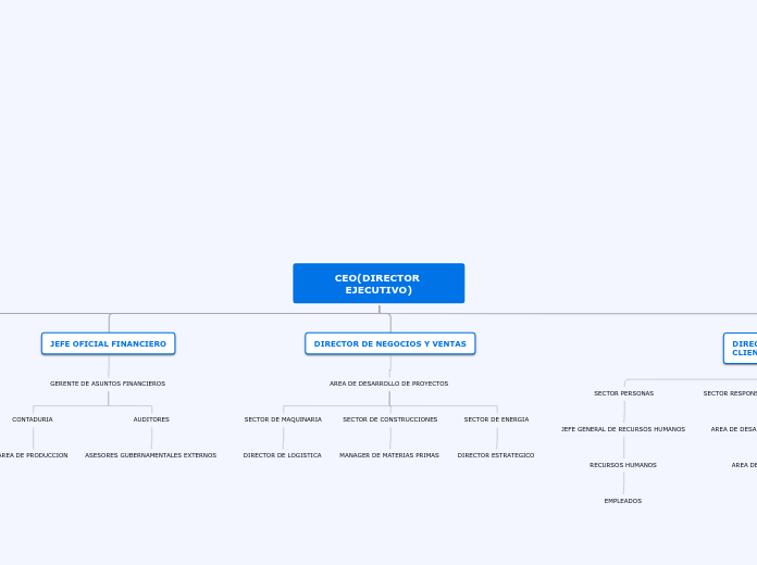 CEO(DIRECTOR EJECUTIVO) - Mapa Mental