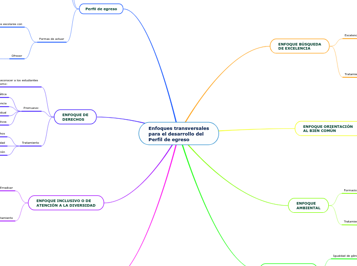 Enfoques transversales
para el desarrollo del 
Perfil de egreso