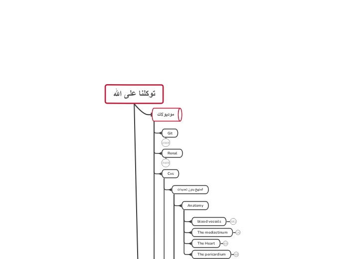 توكلنا على الله - Mind Map