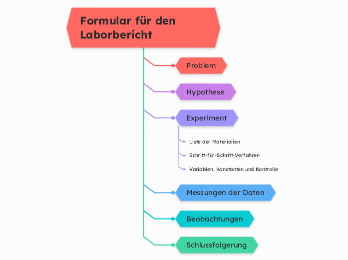 Formular für den Laborbericht