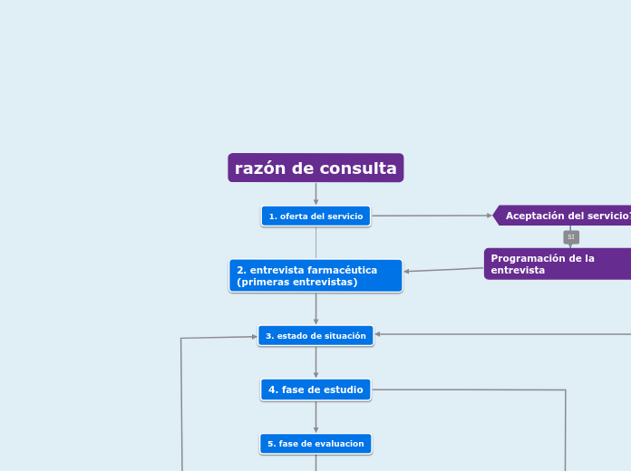 razón de consulta - Mapa Mental