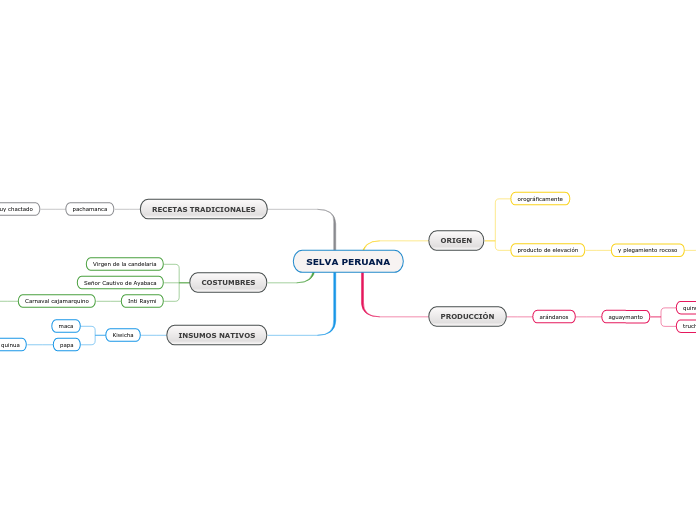 SELVA PERUANA - Mapa Mental