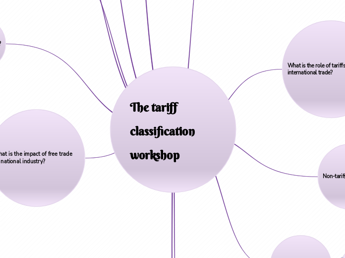 The tariff classification workshop