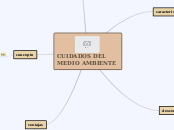 CUIDADOS DEL MEDIO AMBIENTE - Mapa Mental