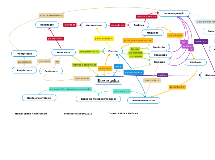 Bioenergética - Mapa Mental