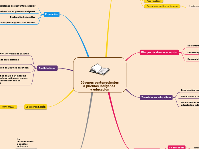 Jóvenes pertenecientes
a pueblos indígenas 
y educación