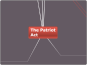 The Patriot   Act - Mind Map