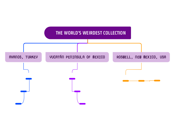 THE WORLD'S WEIRDEST COLLECTION - Mind Map