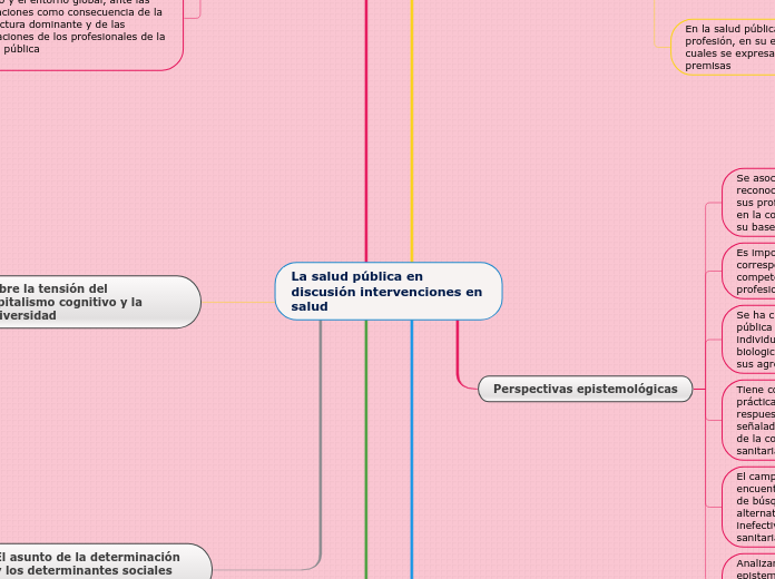 La salud pública en discusión intervenc...- Mapa Mental