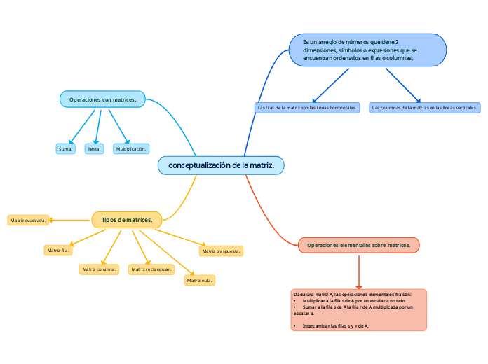 conceptualización de la matriz.