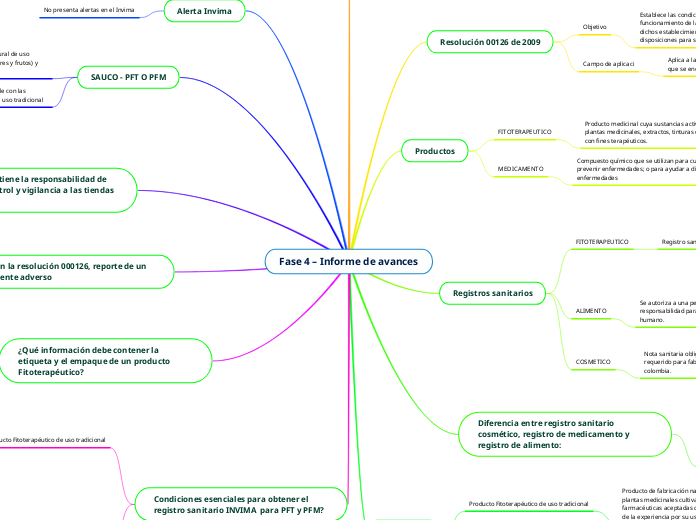 Fase 4 – Informe de avances - Mapa Mental