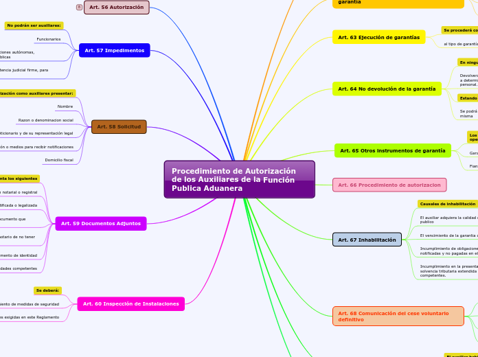 Procedimiento de Autorización de los Au...- Mapa Mental