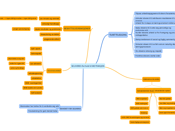 SELVVERD iforhold til MOTIVASJON