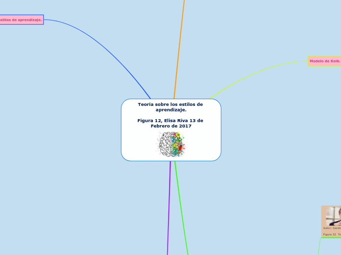 Teoría sobre los estilos de aprendizaje.

Figura 12, Elisa Riva 13 de Febrero de 2017
