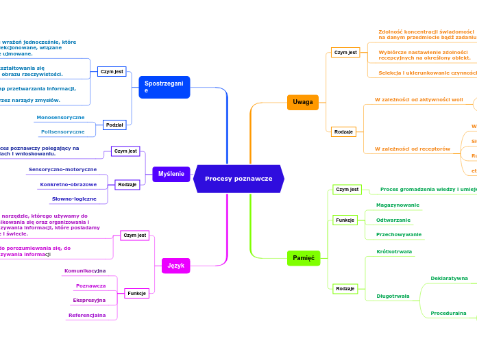 Procesy poznawcze