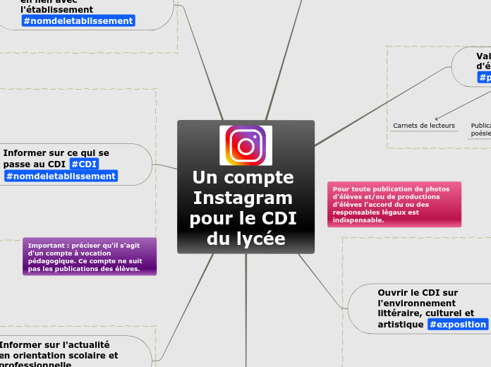 Un compte Instagram pour le CDI du lycée