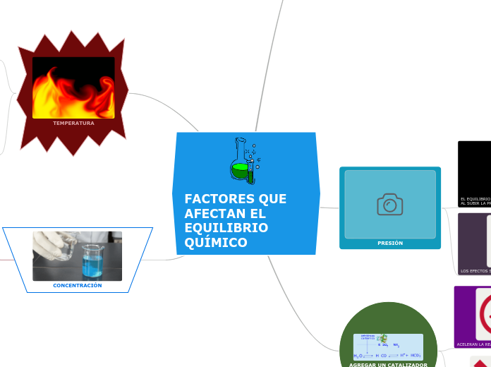 FACTORES QUE AFECTAN EL EQUILIBRIO QUÍM...- Mapa Mental