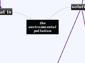 the environmental pollution - Mind Map