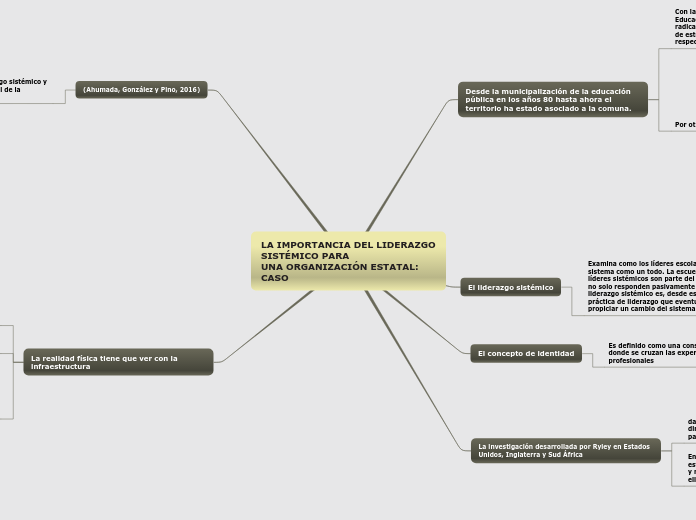 LA IMPORTANCIA DEL LIDERAZGO SISTÉMICO ...- Mapa Mental